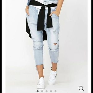 DECJUBA Luxe Ripped Drop Crotch Pant 10